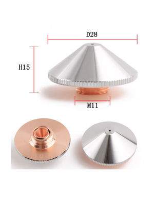 CNC Fiber Laser Cutting Parts Nozzle For Precitec Cutting Head D28H15M11