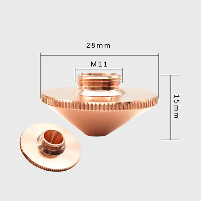 CNC Fiber Laser Cutting Parts Nozzle For Precitec Cutting Head D28H15M11